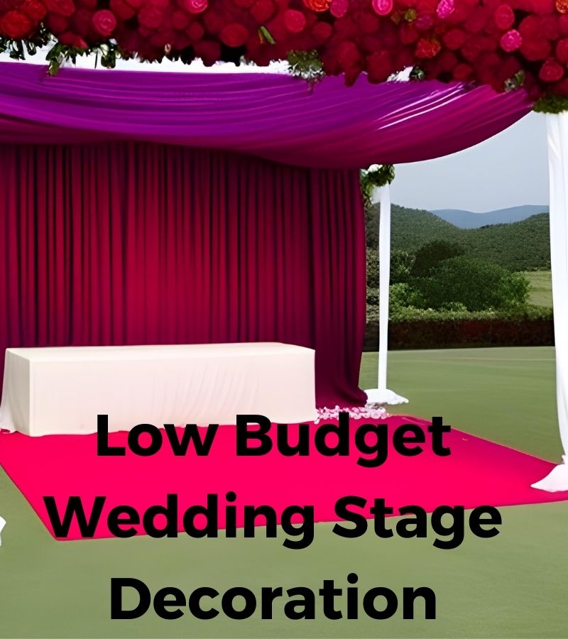 Low Budget Wedding Stage Decoration 2023